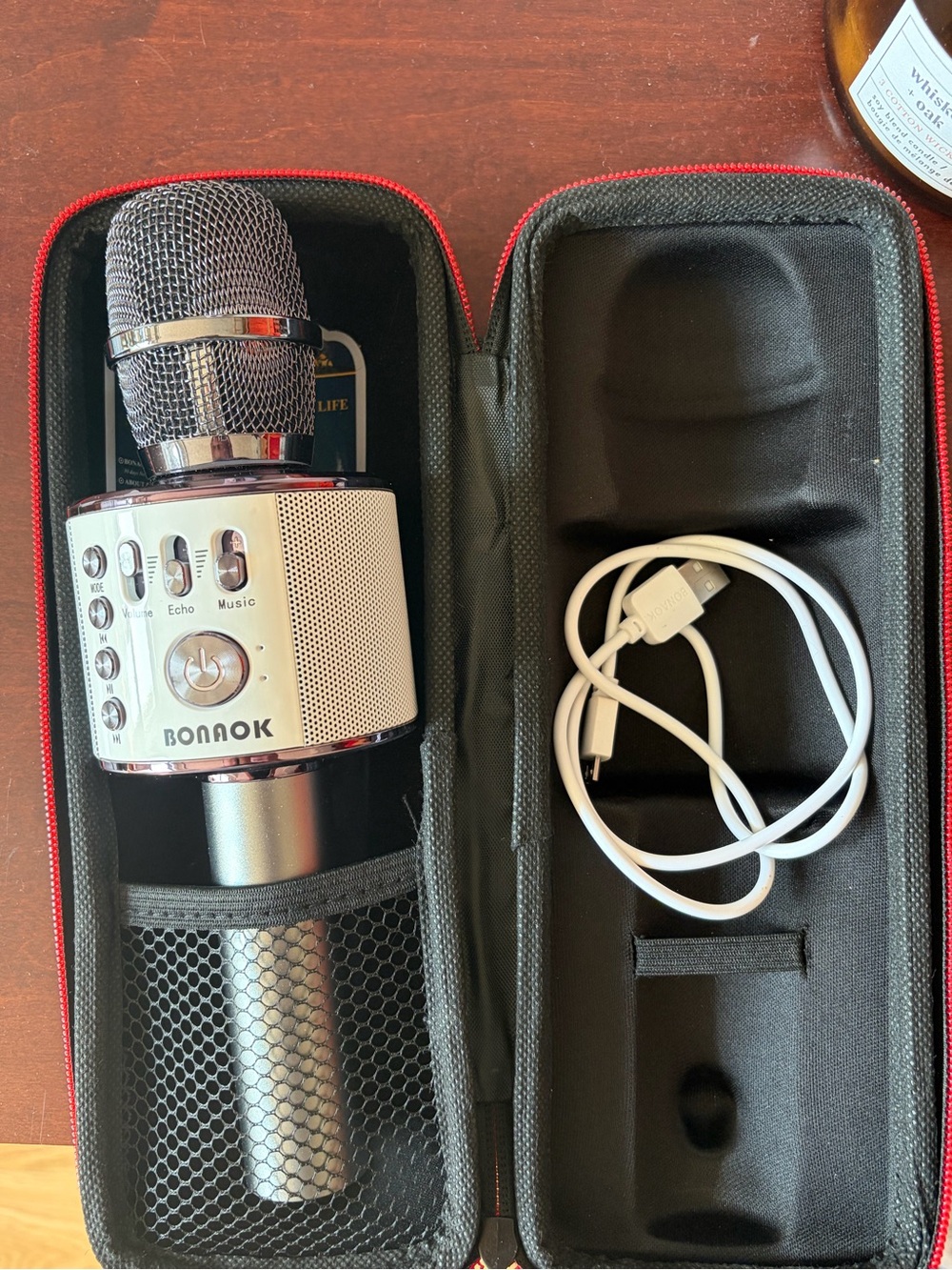 Wireless Karaoke Microphone - Silver